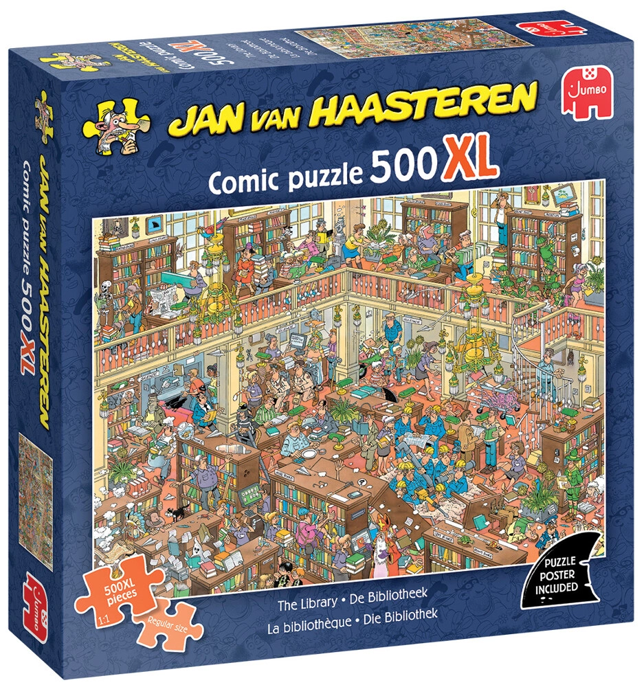 Die Bibliothek - Jan van Haasteren 500 XL Teile