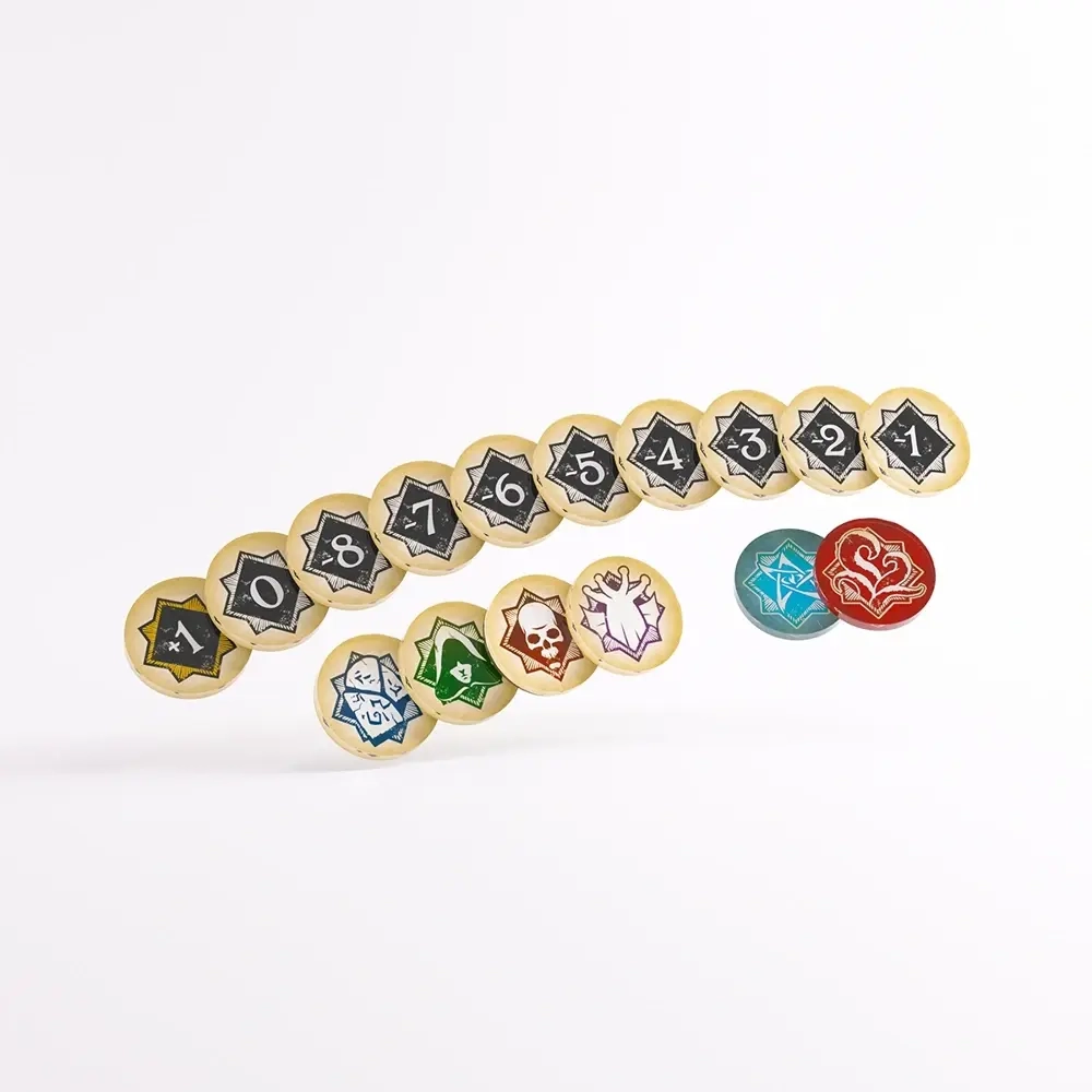 Arkham Horror: Chaos Tokens + Token Bag