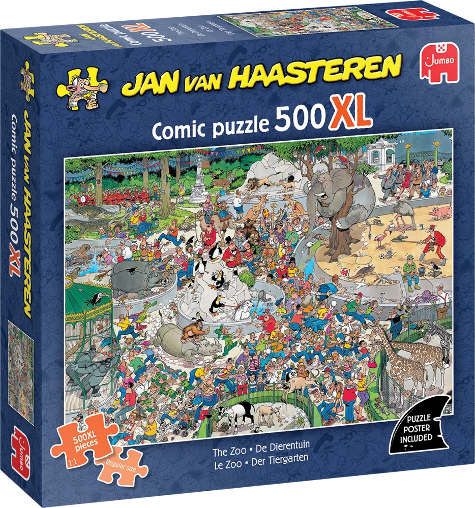 Puzzle: Der Tiergarten (Jan van Haasteren) (500 XL Teile)