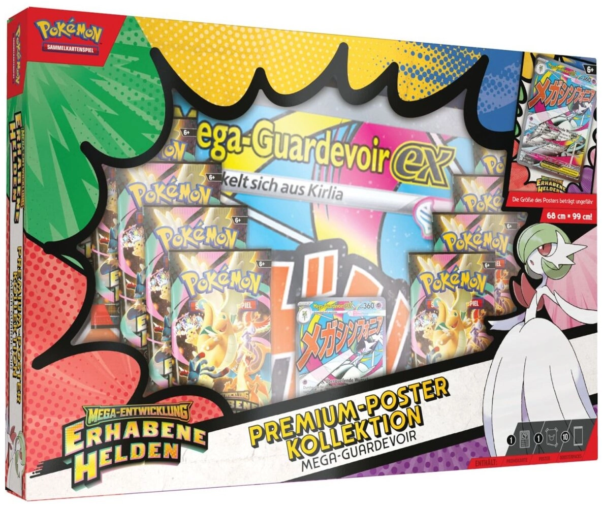 Pokémon ME02.5 - Erhabene Helden - Premium-Poster Kollektion Set: Mega-Guardevoir - DE