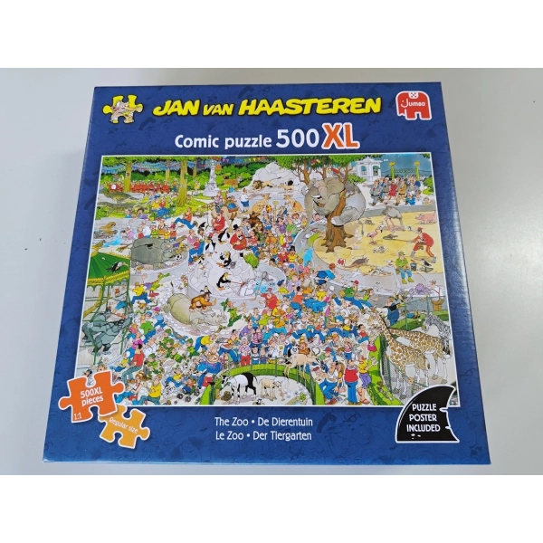 Puzzle: Der Tiergarten (Jan van Haasteren) (500 XL Teile) (Leicht defekte Verpackung)