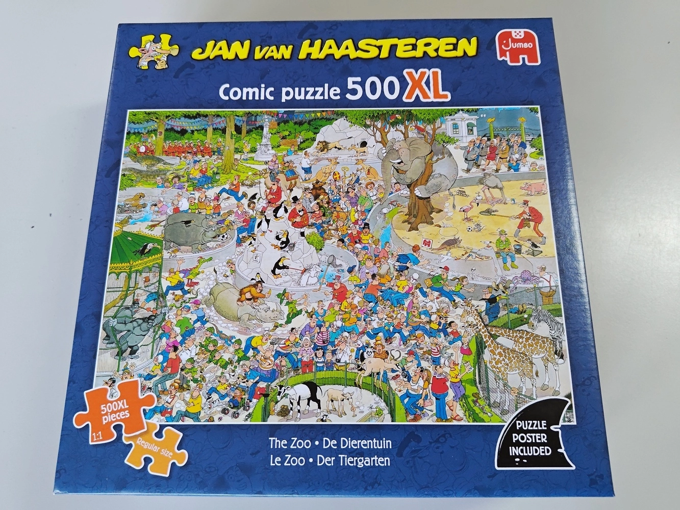 Puzzle: Der Tiergarten (Jan van Haasteren) (500 XL Teile) (Leicht defekte Verpackung)