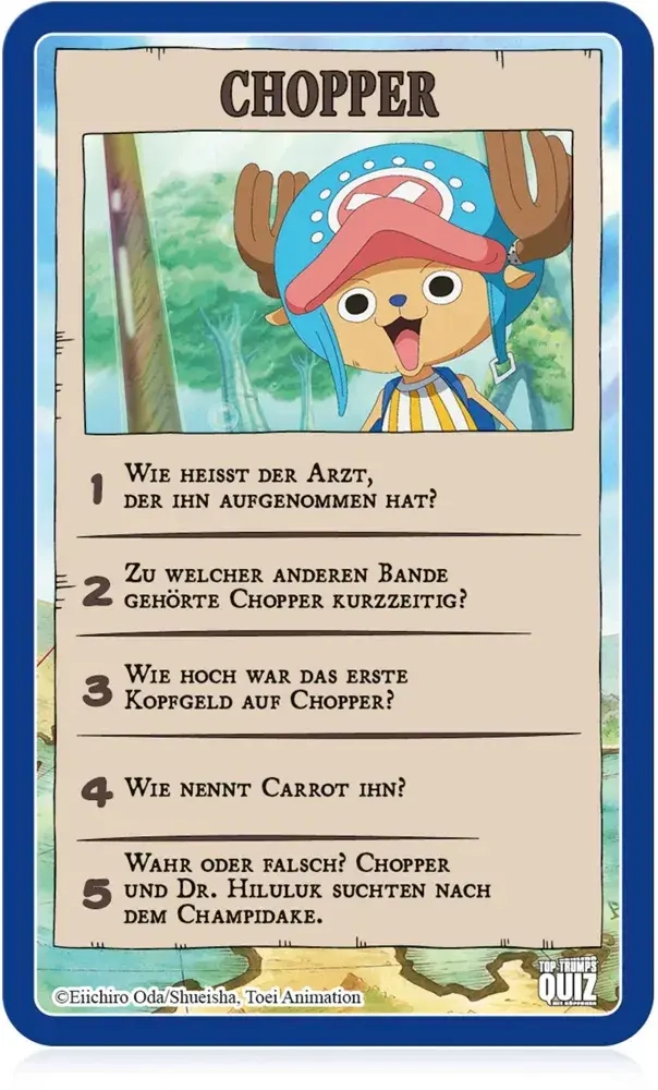Top Trumps Quiz – One Piece