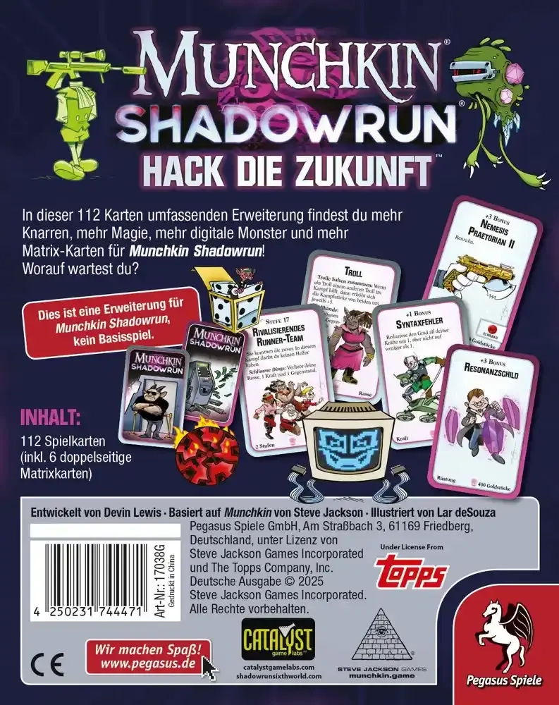 Munchkin Shadowrun - Hack die Zukunft
