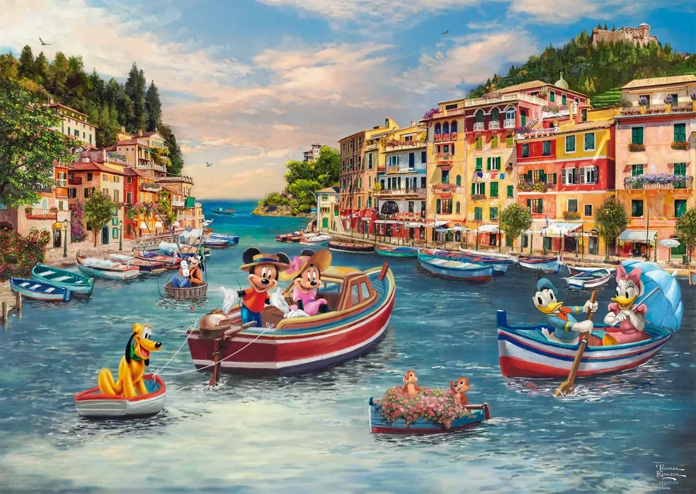 Disney - Mickey and Minnie in Italy - Thomas Kinkade
