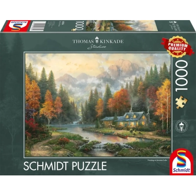 Herbstabend am See - Thomas Kinkade