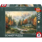 Herbstabend am See - Thomas Kinkade