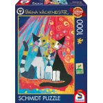 Glückliche Katzenfamilie - Rosina Wachtmeister