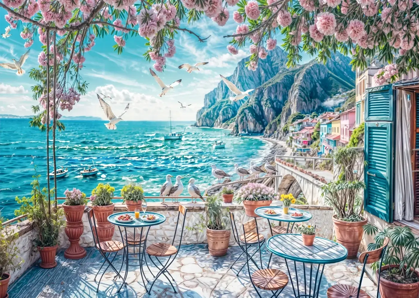 Terrasse am Meer