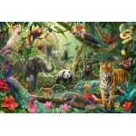 Bunte Tierwelt im Dschungel