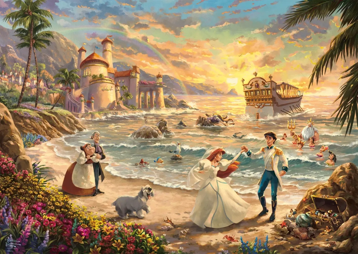Disney - The Little Mermaid Celebration of Love - Kinkade