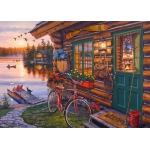 Seehütte mit Fahrrad