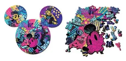 Holzpuzzle Mickey Maus Kontur