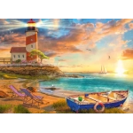 Sonnenuntergang in der Leuchtturm-Bucht