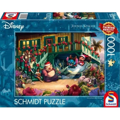 Disney - Lilo and Stitch Aloha Christmas - Thomas Kinkade