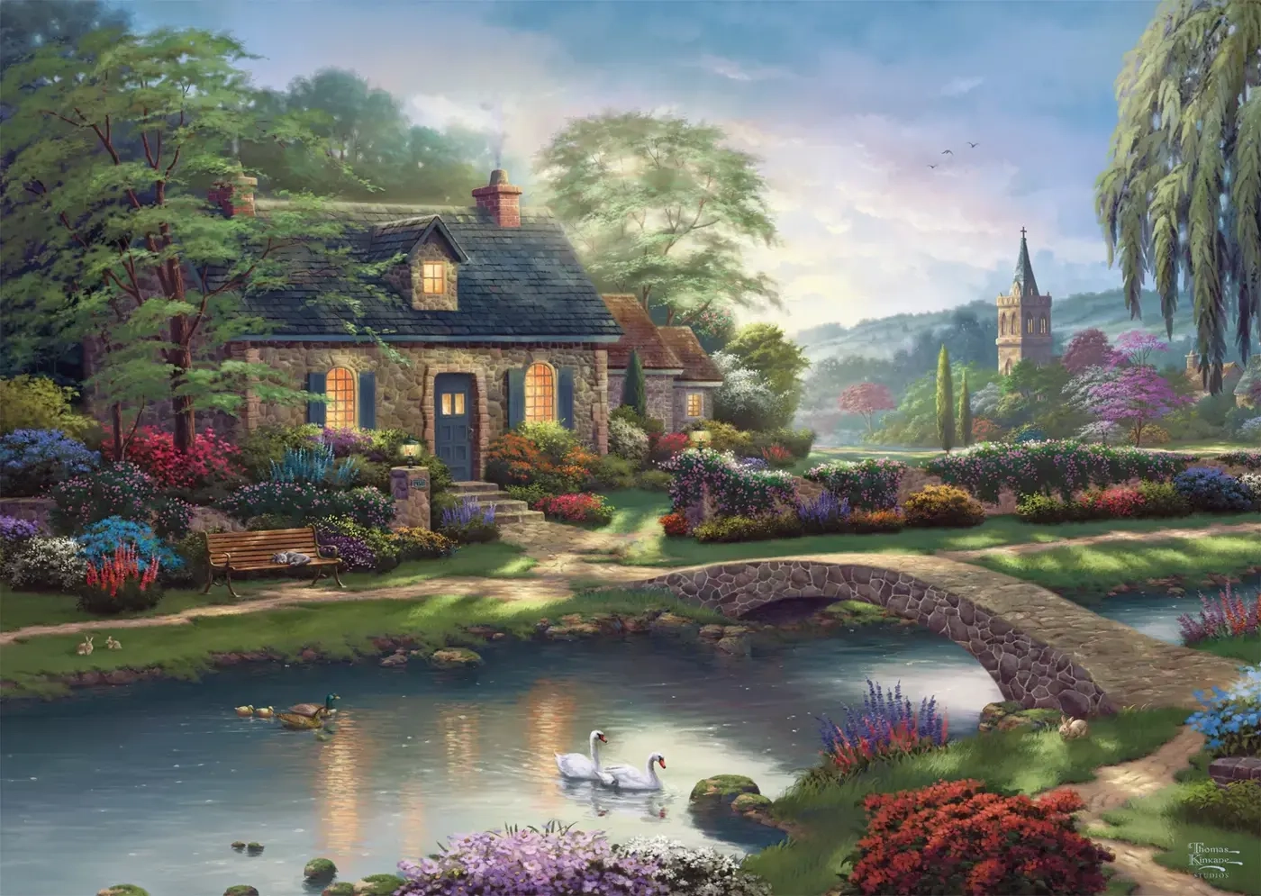 Stoney Creek Cottage - Thomas Kinkade Studios