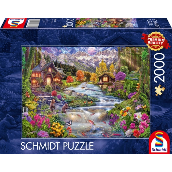 Flussidyll in den Bergen