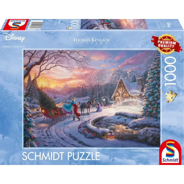 Disney - Cinderella Bringing Home for Christmas - Thomas Kinkade
