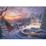 Disney - Cinderella Bringing Home for Christmas - Thomas Kinkade
