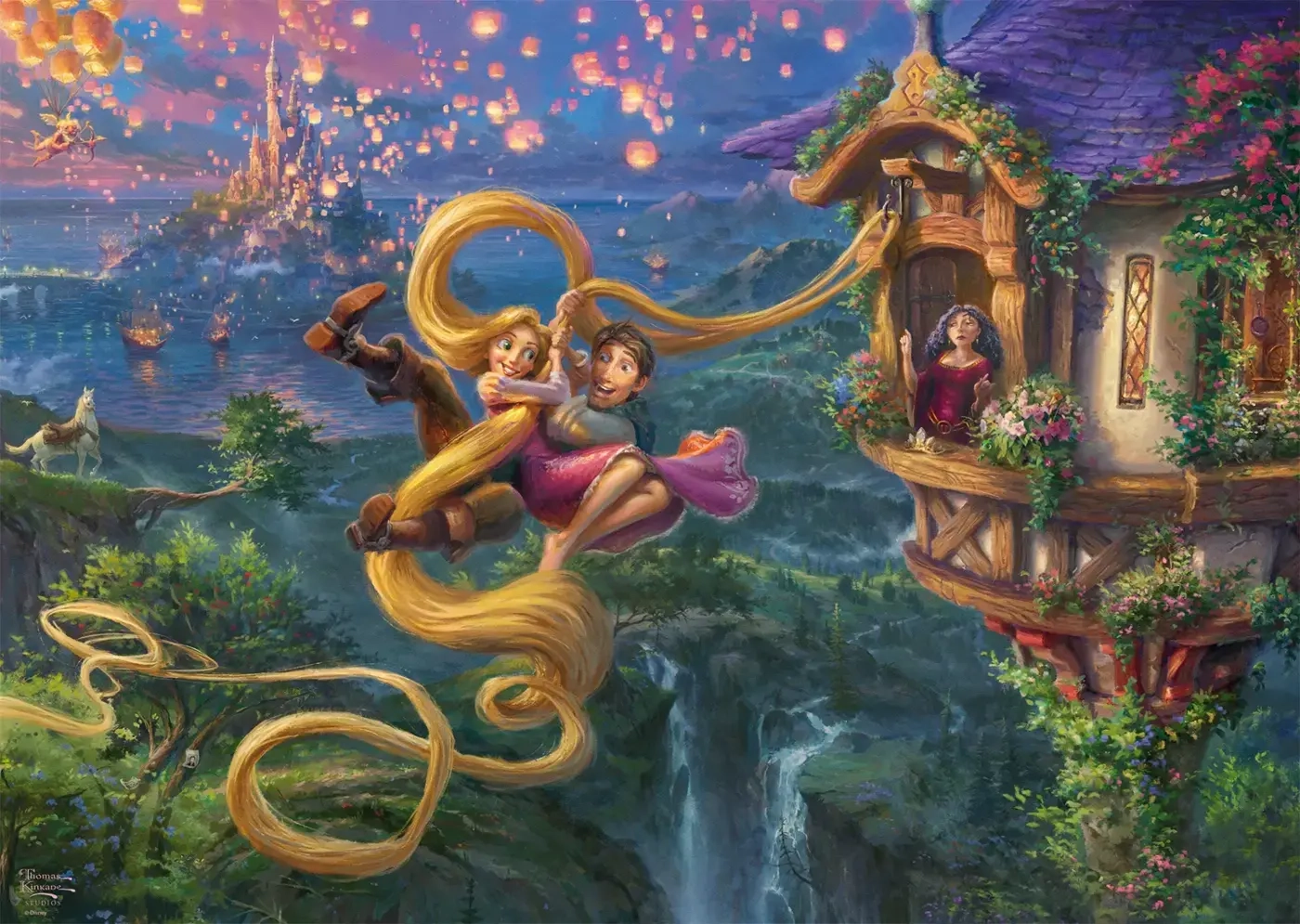 Disney - Rapunzel Tangled up in Love - Thomas Kinkade