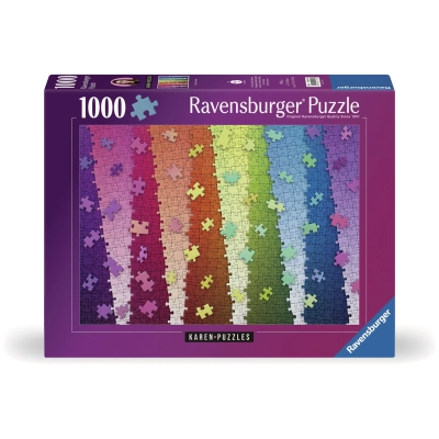 Kunterbunte Puzzleteile