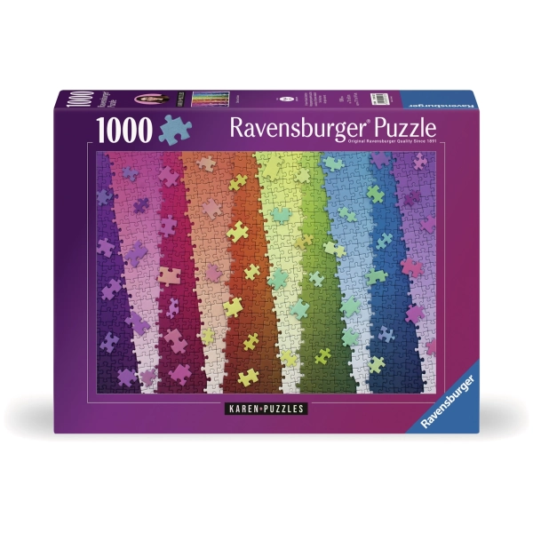 Kunterbunte Puzzleteile