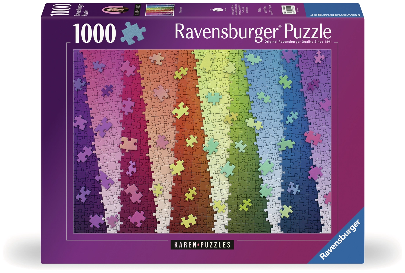 Kunterbunte Puzzleteile