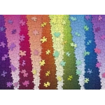 Kunterbunte Puzzleteile