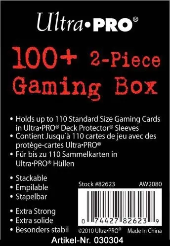 UP - 2-Piece Storage Box - for 100+ Cards - Clear