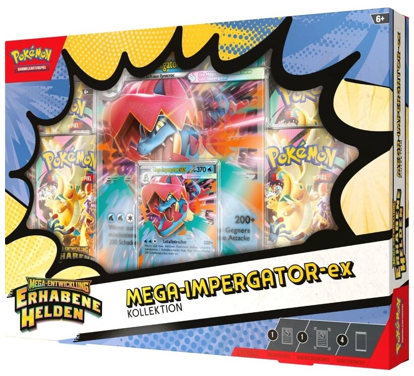 Pokémon ME02.5 Erhabene Helden ex Kollektion - Mega-Impergator - DE