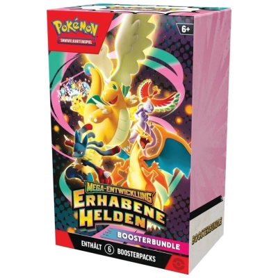 Pokémon Mega-Entwicklung Erhabene Helden Booster Bundle - DE
