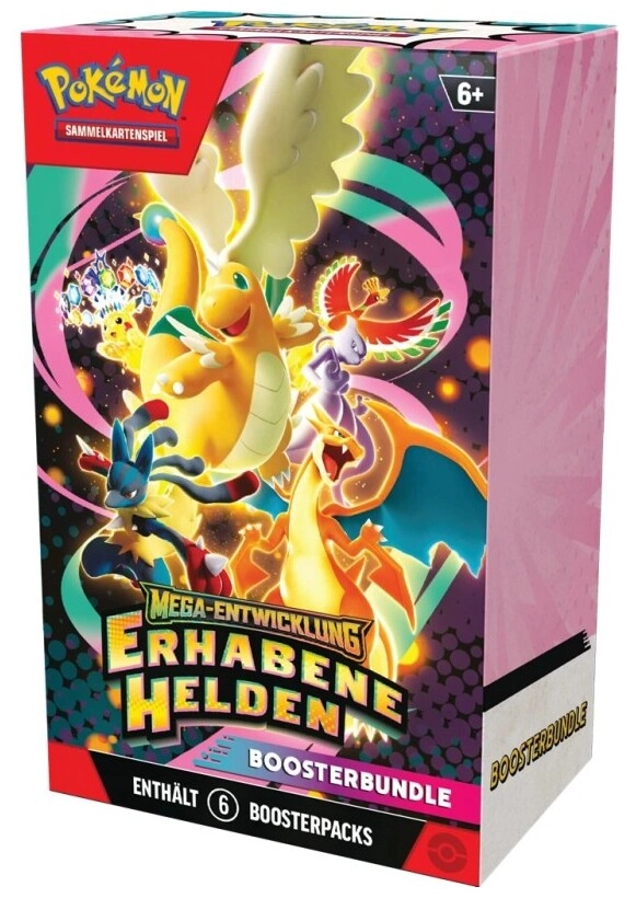 Pokémon Mega-Entwicklung Erhabene Helden Booster Bundle - DE