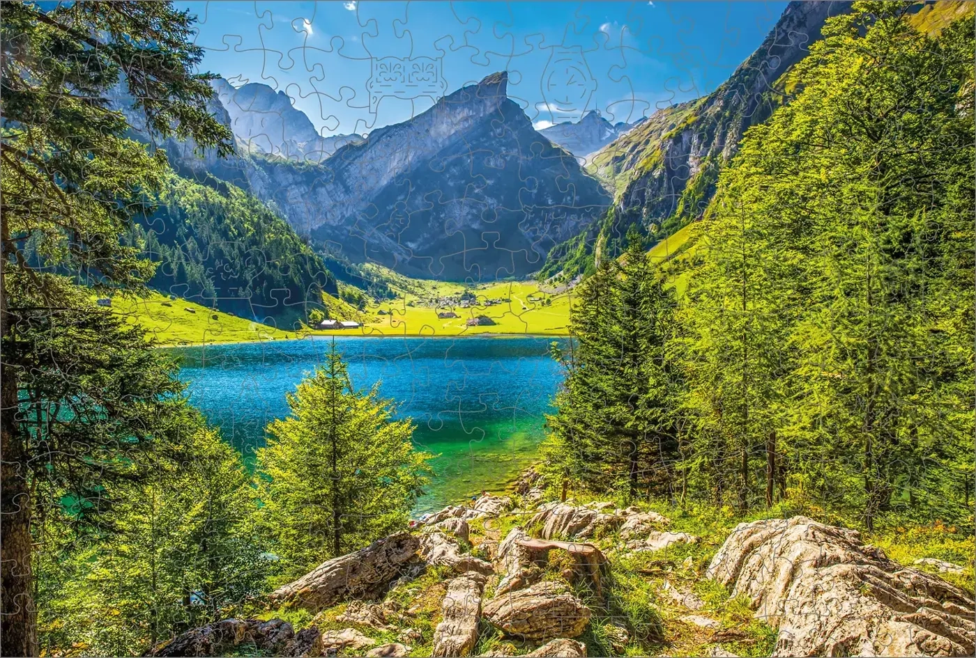 Holzpuzzle - CH Seealpsee