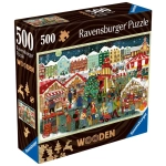 Holzpuzzle - Weihnachtsmarkt