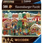 Holzpuzzle - Weihnachtsmarkt