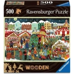 Holzpuzzle - Weihnachtsmarkt