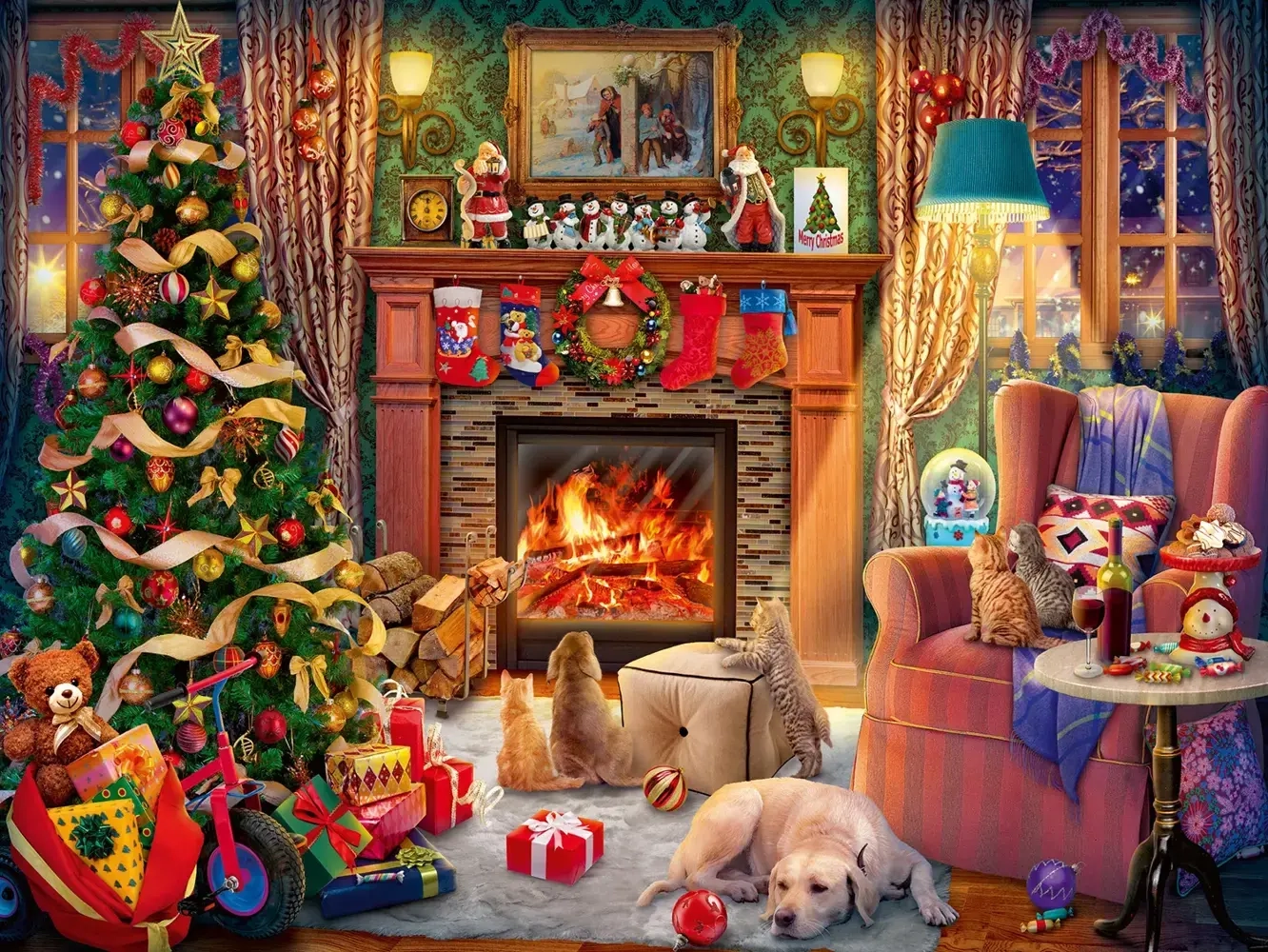 Heiligabend - 1500 Teile Puzzle