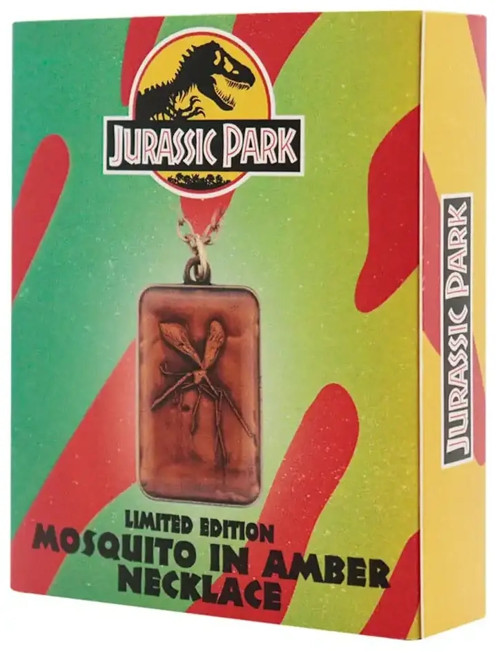 Jurassic Park Halskette mit Bernsteinanhänger Limited Edtiton