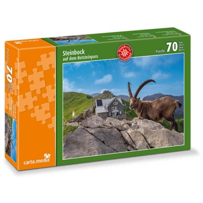 Steinbock a.d. Rotsteinpass - 70 Teile Puzzle