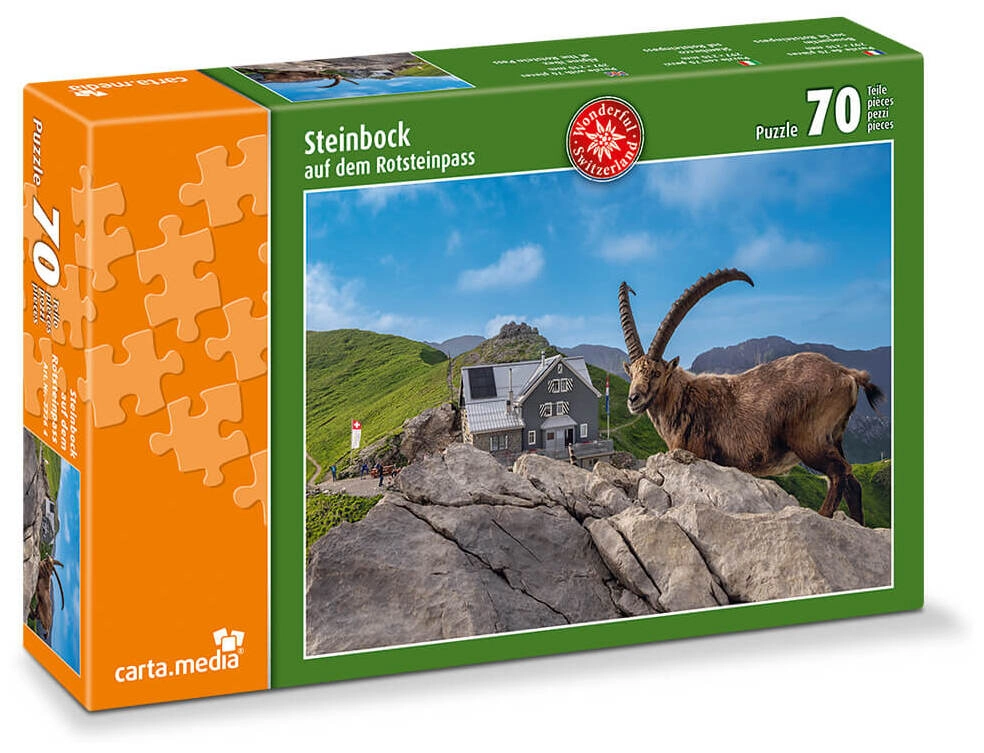 Steinbock a.d. Rotsteinpass - 70 Teile Puzzle