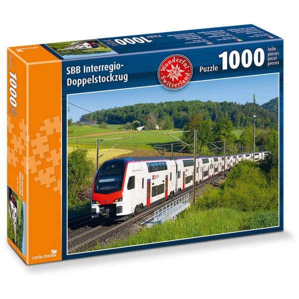 SBB Interregio-Doppelstockzug - 1000 Teile Puzzle