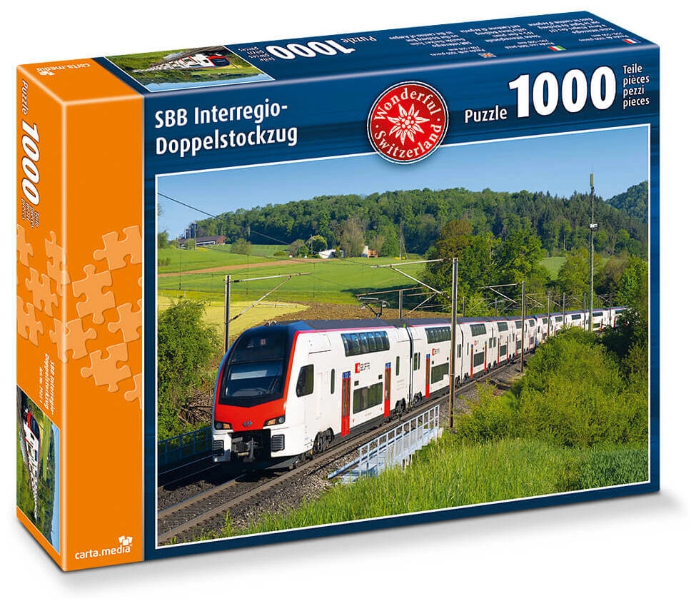 SBB Interregio-Doppelstockzug - 1000 Teile Puzzle