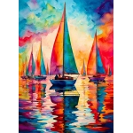 Colorful Sailboats