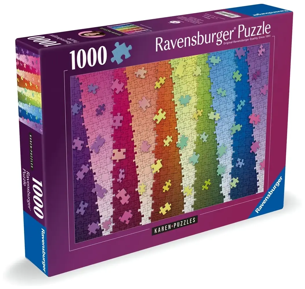 Kunterbunte Puzzleteile