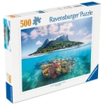 Insel und Korallenwelt