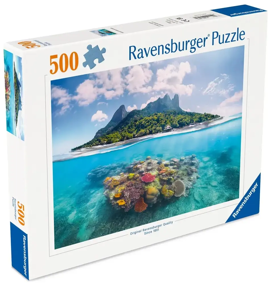 Insel und Korallenwelt