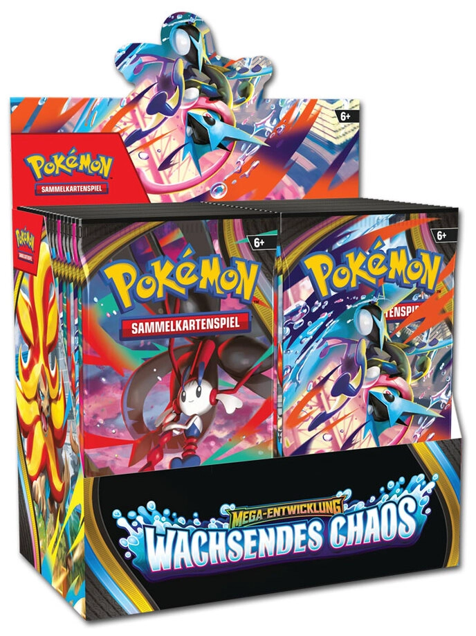 Pokémon Mega-Entwicklung: Wachsendes Chaos Booster Display - DE