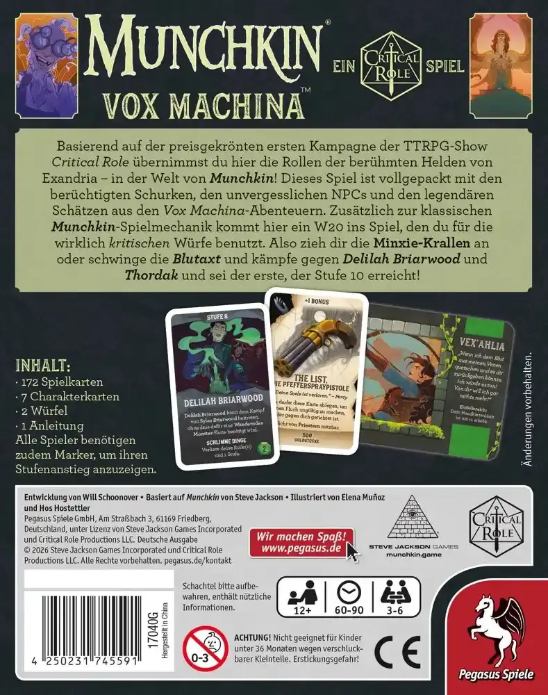 Munchkin Vox Machina - DE