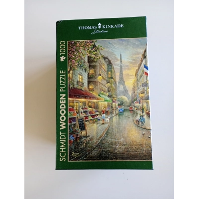 Holzpuzzle - Cáfe in Paris - Thomas Kinkade Studios (leicht beschädigte Schachtel)