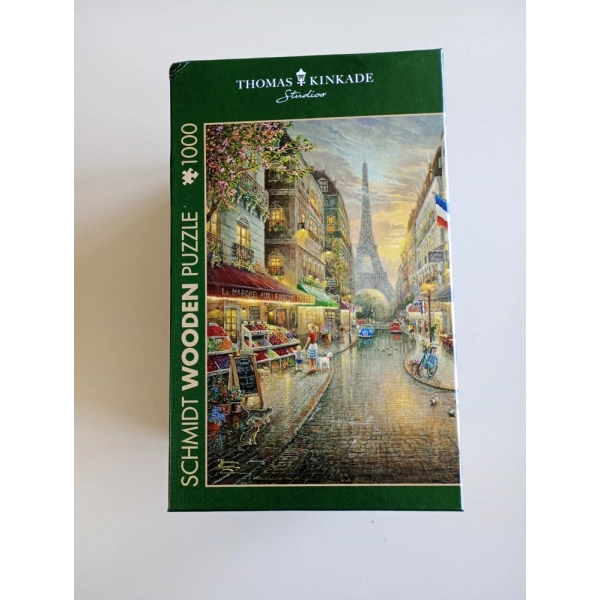 Holzpuzzle - Cáfe in Paris - Thomas Kinkade Studios (leicht beschädigte Schachtel)